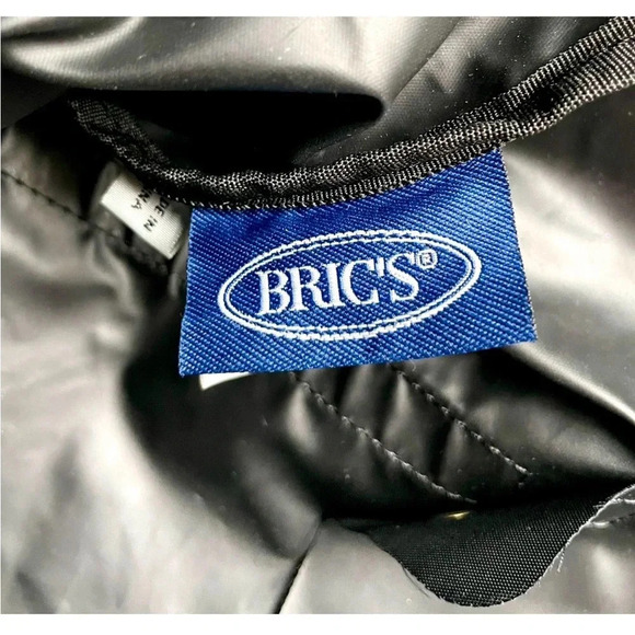 Bric’s Black Canvas Leather Packable Tote Bag - Picture 5 of 7